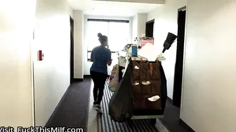 Slutty room service maid gets fucked by hotel guest 3
