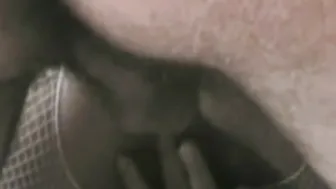 fishnet stockings are worn by italian wife while fucked