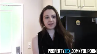 PropertySex - Pervert with camera tricks younger realtor in making private sex tape