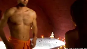 Tantra Lessons From Asian Brunette and Indian Man Loving