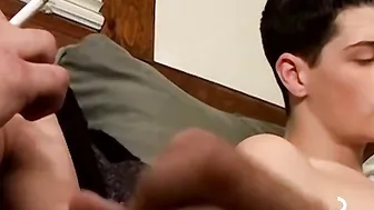 MouthfuckingÂ between gorgeous guys Chain and Benz Johanssen