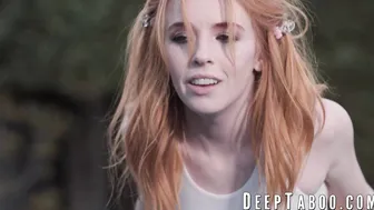 Petite redhead teen Madi Collins railed hardcore by her coach