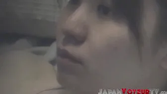 Secret tape of Japanese babe masturbating while relaxing