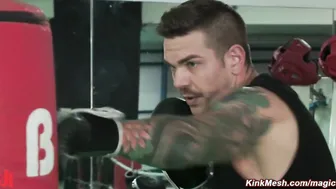 Brouth to boxing club and gangbang fucked
