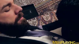 Businessmen take off their suits so they can have hot sex