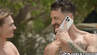 FalconStudios - Mega Hot Hunk Barebacks Long Haired Jock After Surfing
