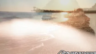 FalconStudios - Mega Hot Hunk Barebacks Long Haired Jock After Surfing