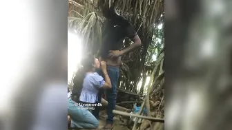 Desi Couple Outdoor Romance