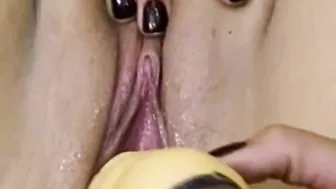 masturbation video with cute busty amateur housewife