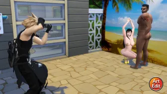 Tifa x Barret - Sims 4