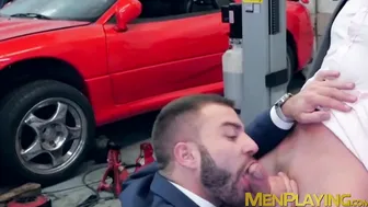 Two gay guys in suits fall in love and fuck each other well
