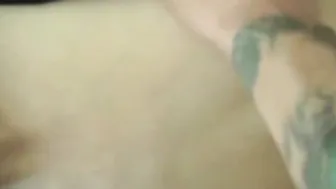 Amateur MILF brunette babe gives her man a sexy BJ before