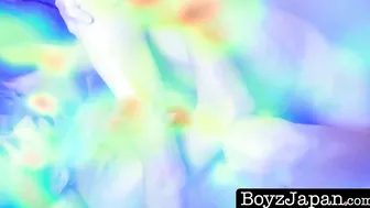 Youthful Japanese gay awakens to a sensual caress and appreciates buttcentric