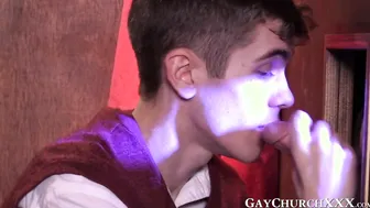 Impurity unveiled steamy rimming in the confession room
