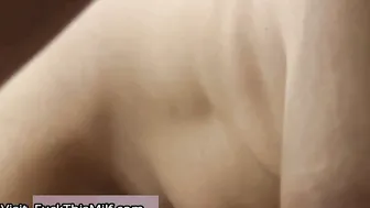 Milking your first nervous creampie into my pussy 9