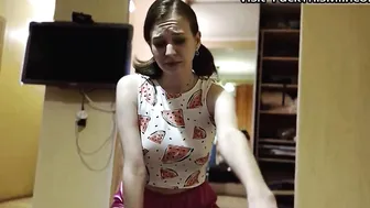 My stepsister thought that after sex I would buy her a dress 18