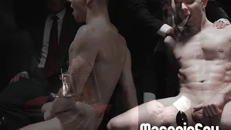Stud apprentice dicked down by his masters during atonement