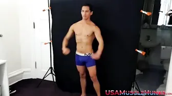 Handsome model Rico Fuerte gives the camera a private show
