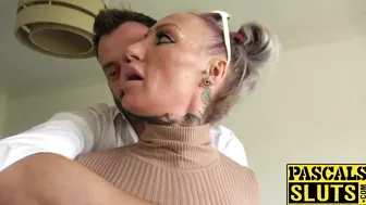 Busty MILF succubus analled roughly before eating cum