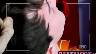 Young gay forces his partner to blow him before they are bareback