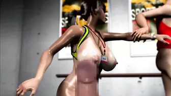 Cutie Fit Hottie who looks like Lara Croft get Boned inside a Gym by her