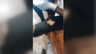 Step Daughter African Huge Butt with Turned On Next Door during Quarantine House Arrest