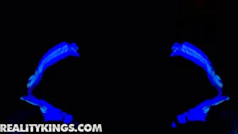 Reality Kings - Party chick Abella Danger deep throats and gags and spits on dick