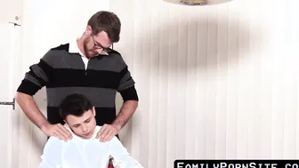 Step-Son's Desire For Daddy's Large Dick - Stepdad Fucks His Son Raw