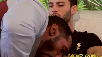 Gay sex full of chemistry for businessmen in elegant suits