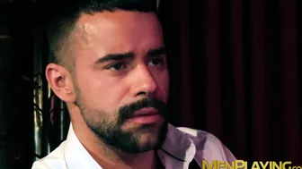 Employee porn video – Executive in a suit dominates his pretty muscular employee