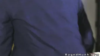 Four gays in suits anal fucking and cumming
