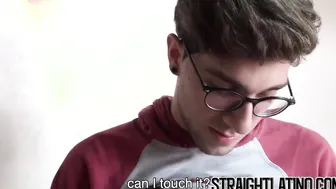 Straight amateur got paid to jerk off his lubed cock on cam