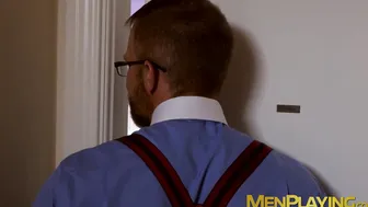 Executive stuffing his employee with his big cock after work