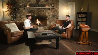 Sadist's Den - Gay Domination Threesome with Older Man