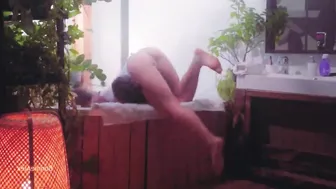 Fun and passionate sex in the bath married Sex vlog 12