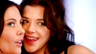 Candles porn video – A trail of candles leads Parker Ambrose to the bedroom where his girlfriend Theodora Day is waiting with her friend Jade Maris. Both girls are dressed in sleek black lingerie but Jades getup is definitely one of total submission. Theodora brightly tell