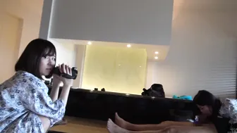 JAV hotwife villa filmed by female employee who soon joins in