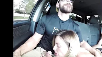 Hot Blonde Picked Up and Gives Road Head Gets Fucked 9