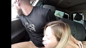 Hot Blonde Picked Up and Gives Road Head Gets Fucked 9