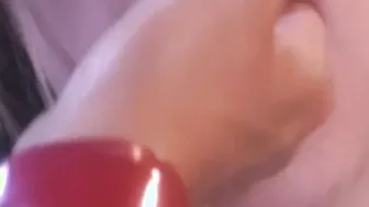 A large lesbian woman gives in to being pounded by her leatherclad mistress