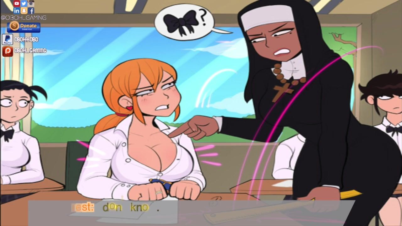 Anime Big Ass Spanked - Confession Booth! Cartoon Huge Butt Nun Spanks School women Front of Class  4kPorn.XXX