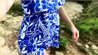 Ex-Wife Flashing Gigantic Breasts inside Outdoor Strip | Outdoor Exhibitionist