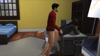 Fucking my Secretary a Hot Dark Hair at Work and Outside | Sims