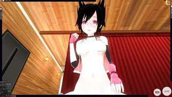 3D ANIME pov Nana Kozuki Riding Penis and Ejaculates with AHEGAO Face