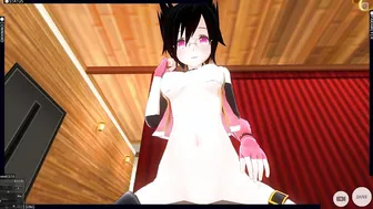 3D ANIME pov Nana Kozuki Riding Penis and Ejaculates with AHEGAO Face