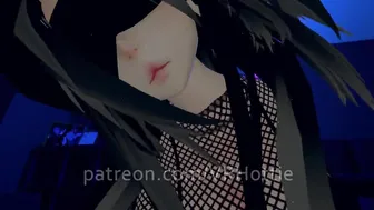 Fishnet Blindfold Strip Dark Hair pov Lap Dance and Riding Body Rolls
