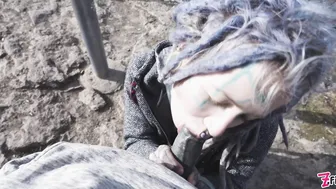 Anuskatzz caught while having wild public sex