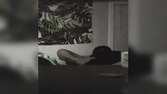 eating wifes pussy ridding creampie