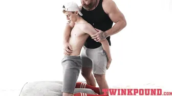 DILF Coach Navarro fucked his new recruit sexy Tyler Tanner