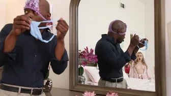 Why the fuck you got my panties on your head??